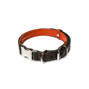 K9-profi Coleira De Cabedal Black/red 20mm 40-50cm