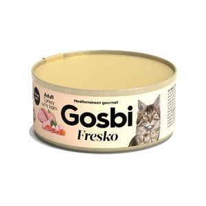 Gosbi Fresko Cat Turkey Whit Ham 70grs