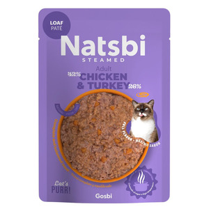 Natsbi Steamed Cat Adult Chicken&turkey 70gr